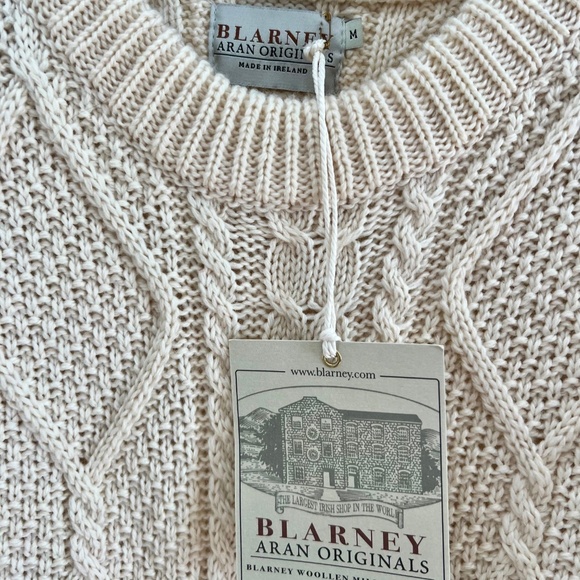 Blarney - Irish Aran Wool Sweater (M) - Picture 2 of 6